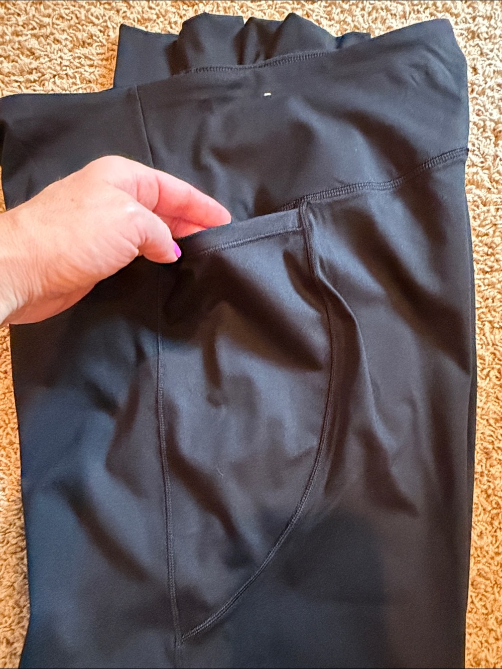 CALIA by Carrie Underwood Black High-Waist Track Joggers - Picture 2 of 5